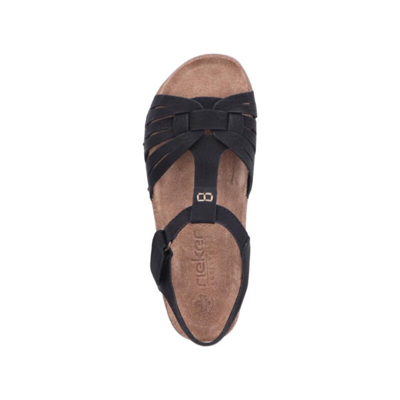 SANDAŁY RIEKER 61461/00 SCHWARZ - obrazek 6