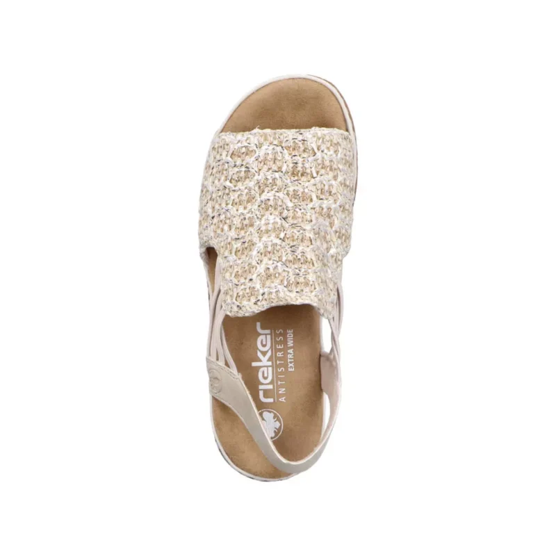 SANDAŁY RIEKER 62741/60 BEIGE - obrazek 10