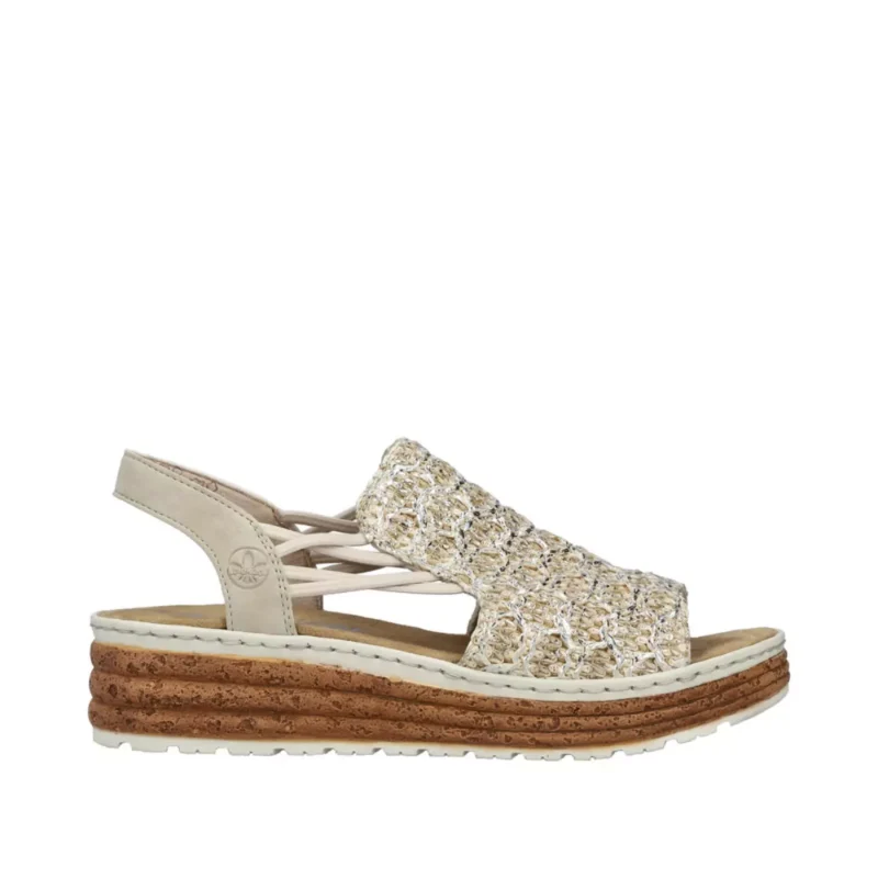 SANDAŁY RIEKER 62741/60 BEIGE