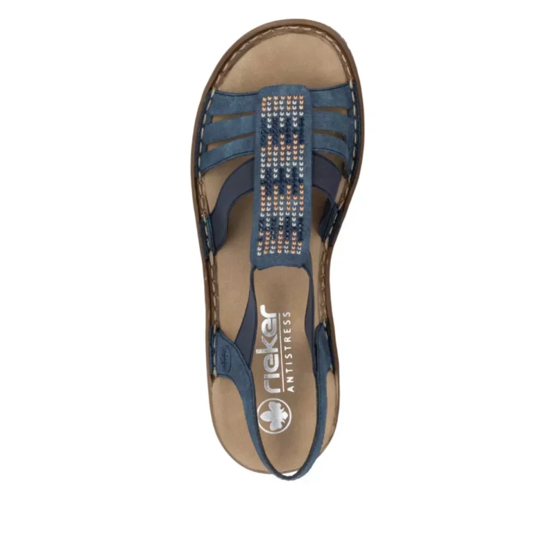 SANDAŁY RIEKER 628G7/14 BLAU - obrazek 8