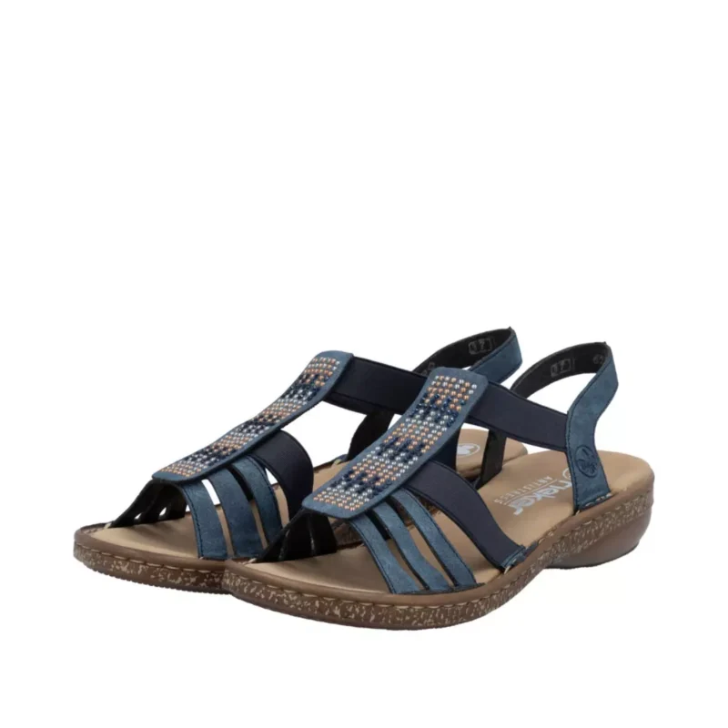 SANDAŁY RIEKER 628G7/14 BLAU - obrazek 4