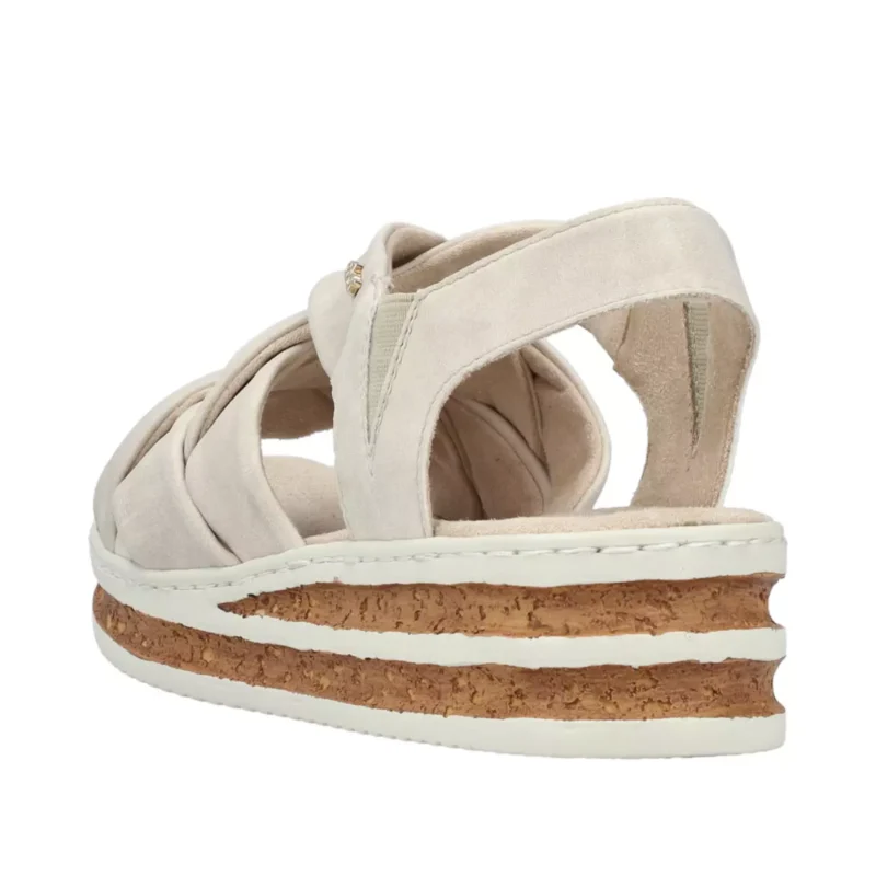 SANDAŁY RIEKER 62908/60 BEIGE - obrazek 12
