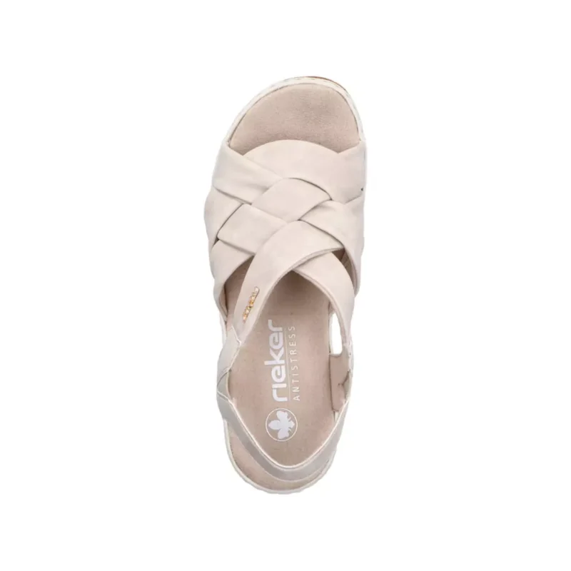 SANDAŁY RIEKER 62908/60 BEIGE - obrazek 11