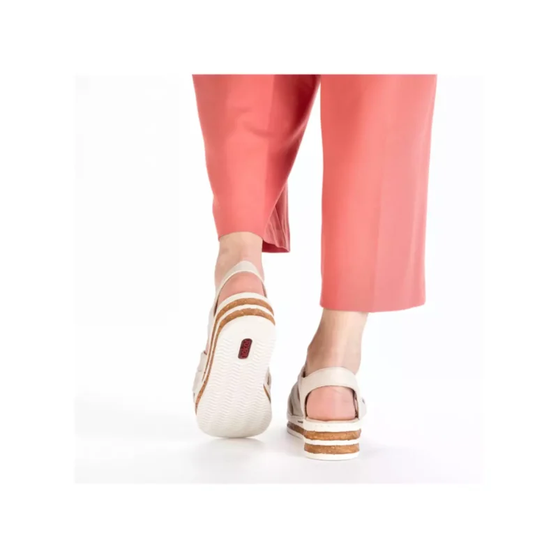 SANDAŁY RIEKER 62908/60 BEIGE - obrazek 3