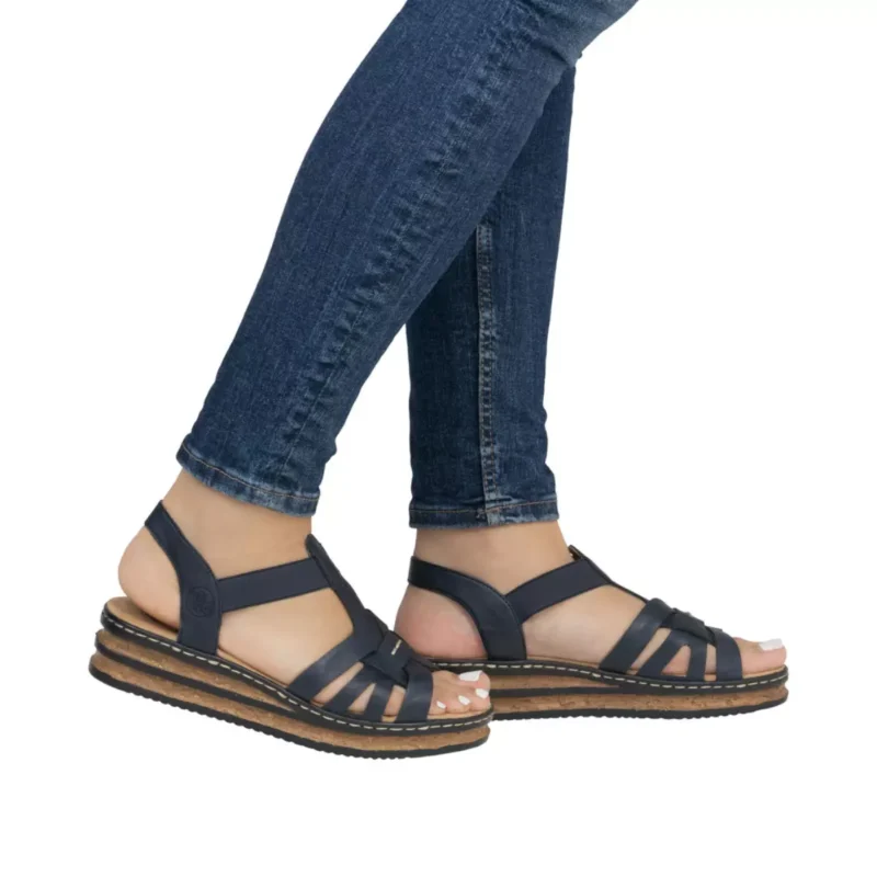 SANDAŁY RIEKER 62918/14 BLAU - obrazek 2