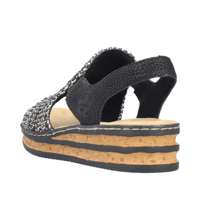 SANDAŁY RIEKER 62971/00 SCHWARZ - obrazek 9