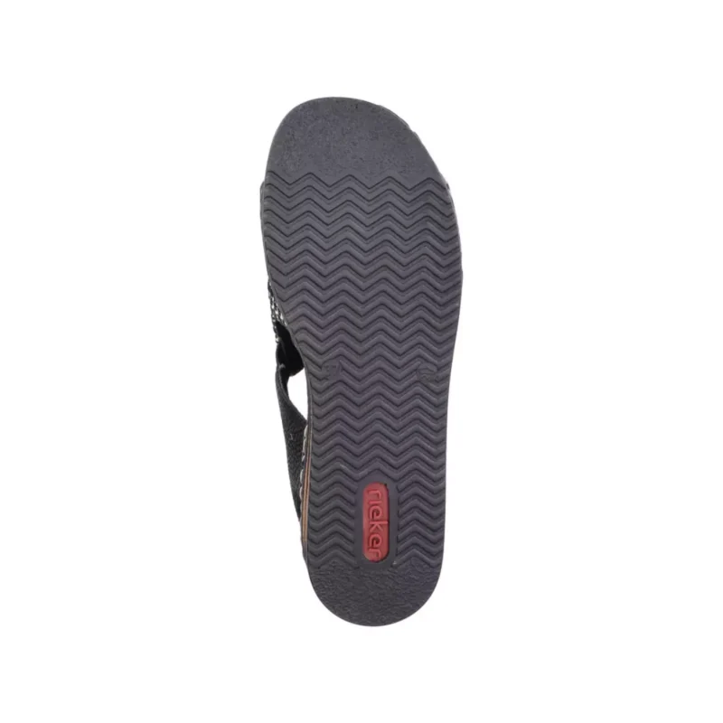 SANDAŁY RIEKER 62971/00 SCHWARZ - obrazek 5