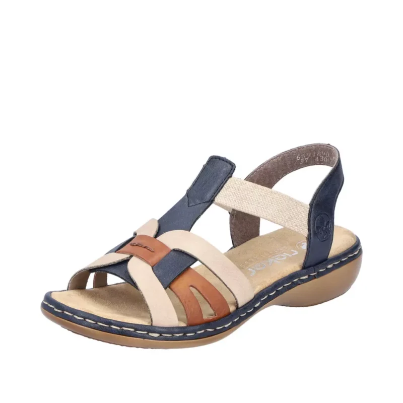 SANDAŁY RIEKER 65918/90 BLAU - obrazek 11