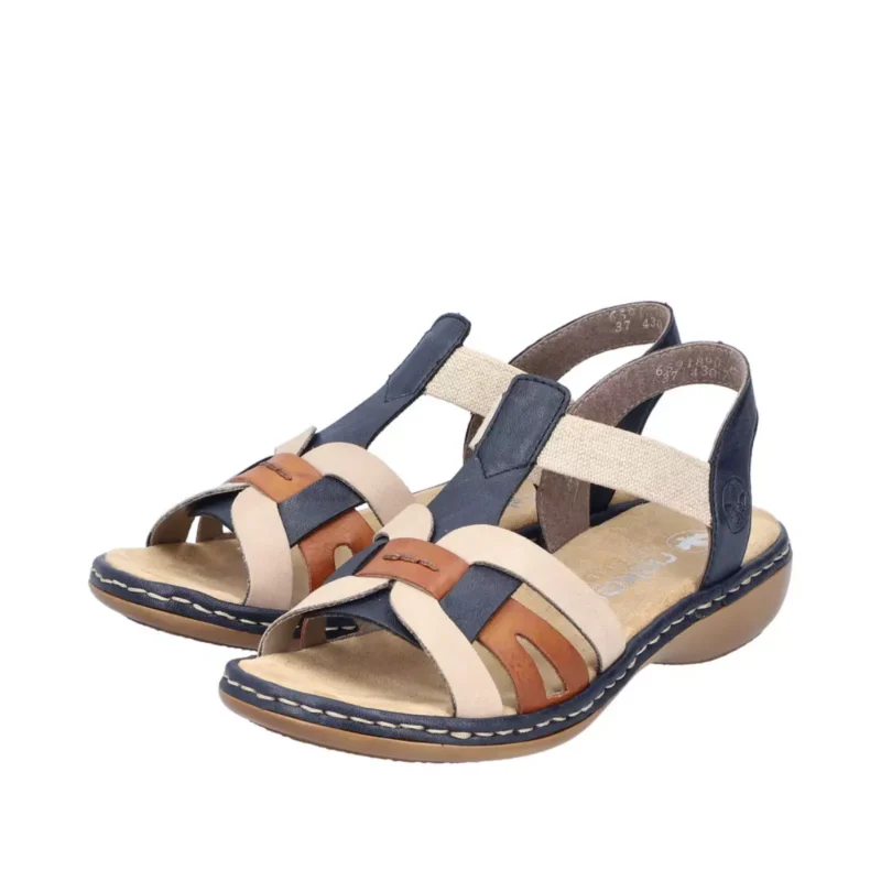 SANDAŁY RIEKER 65918/90 BLAU - obrazek 5