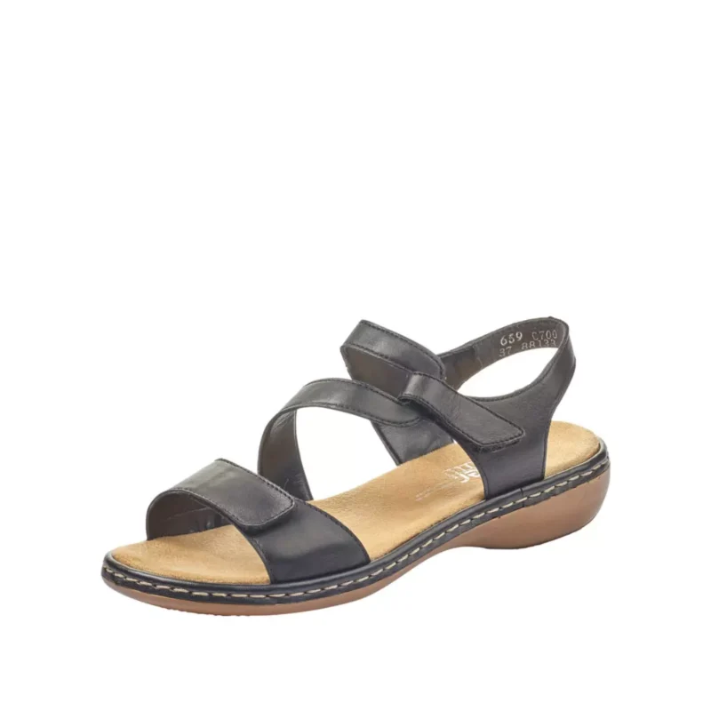 SANDAŁY RIEKER 659C7/00 SCHWARZ - obrazek 7