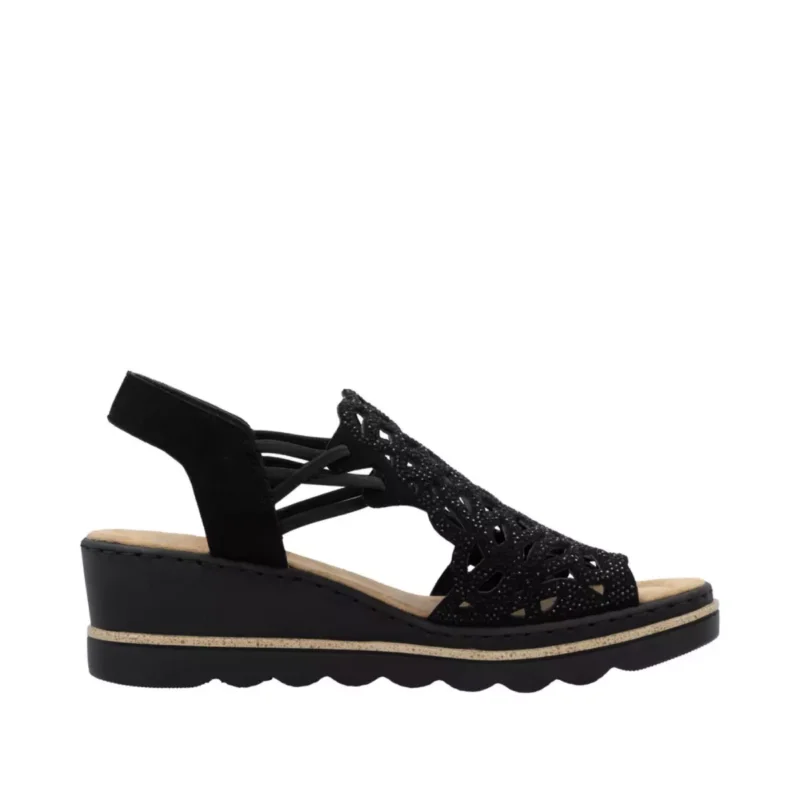 SANDAŁY RIEKER 67465/00 SCHWARZ - obrazek 10