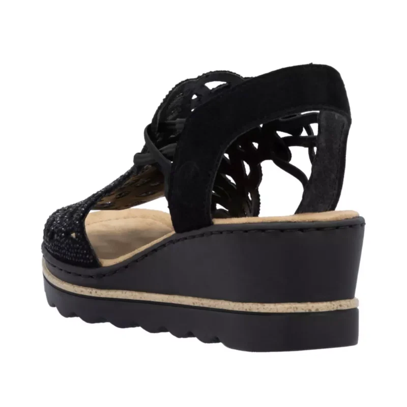 SANDAŁY RIEKER 67465/00 SCHWARZ - obrazek 9