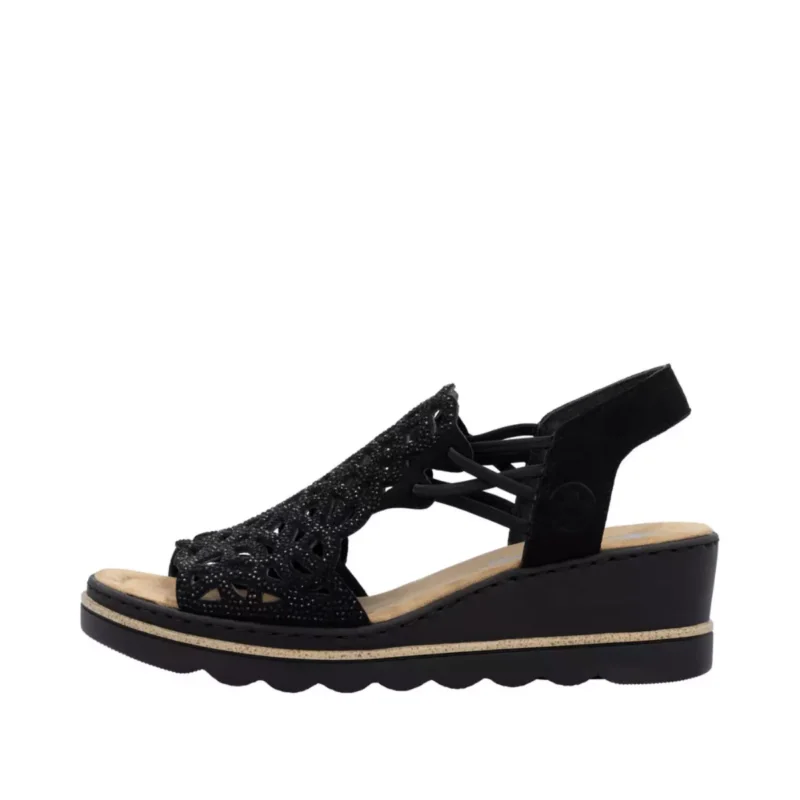 SANDAŁY RIEKER 67465/00 SCHWARZ - obrazek 7