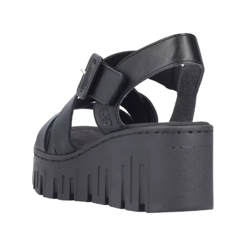 SANDAŁY RIEKER 68063/00 SCHWARZ - obrazek 12