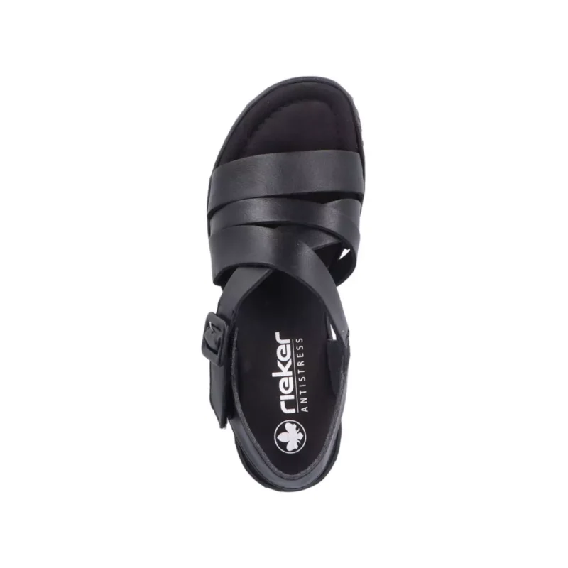 SANDAŁY RIEKER 68063/00 SCHWARZ - obrazek 11