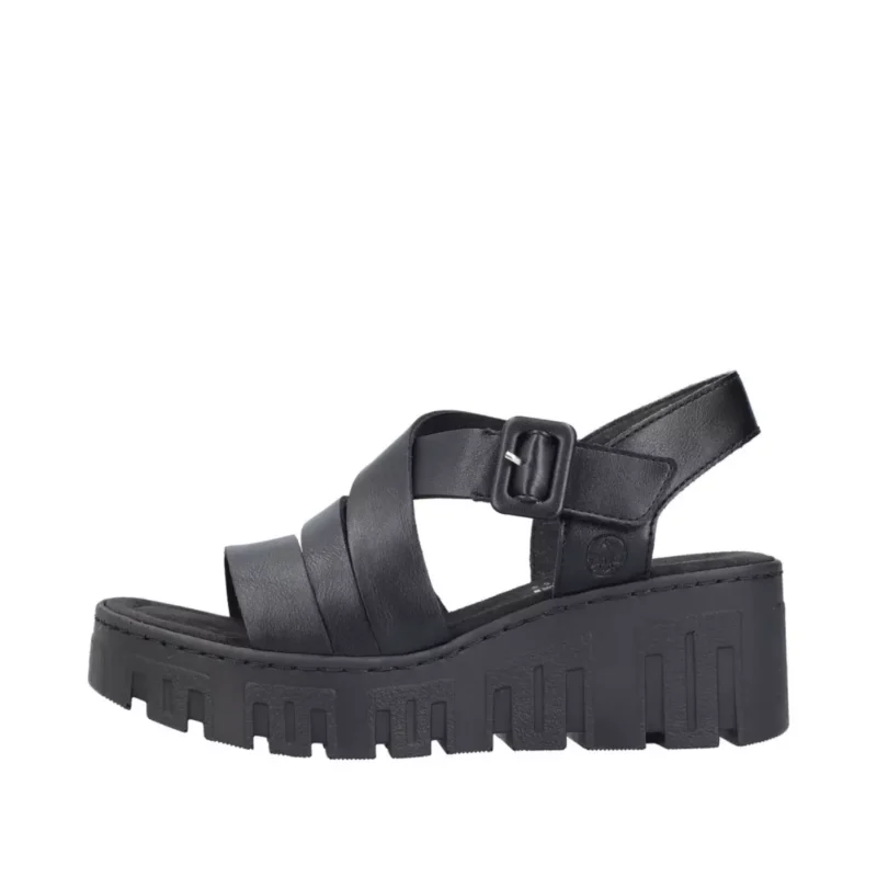 SANDAŁY RIEKER 68063/00 SCHWARZ - obrazek 10