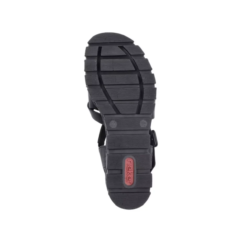 SANDAŁY RIEKER 68063/00 SCHWARZ - obrazek 8