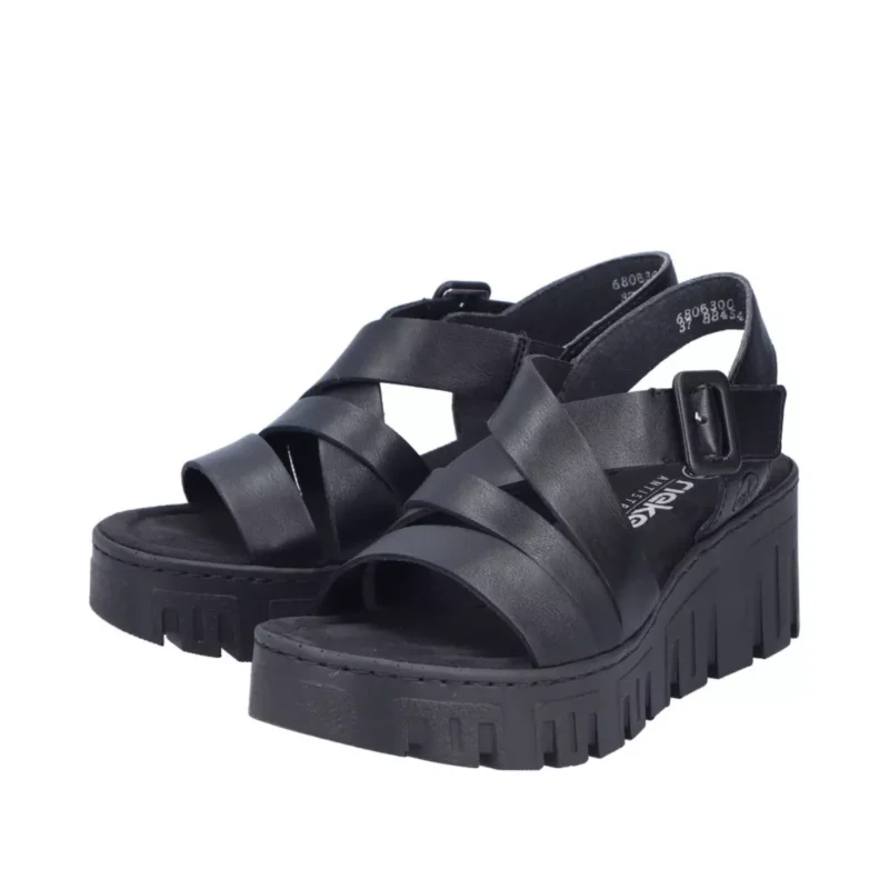 SANDAŁY RIEKER 68063/00 SCHWARZ - obrazek 7