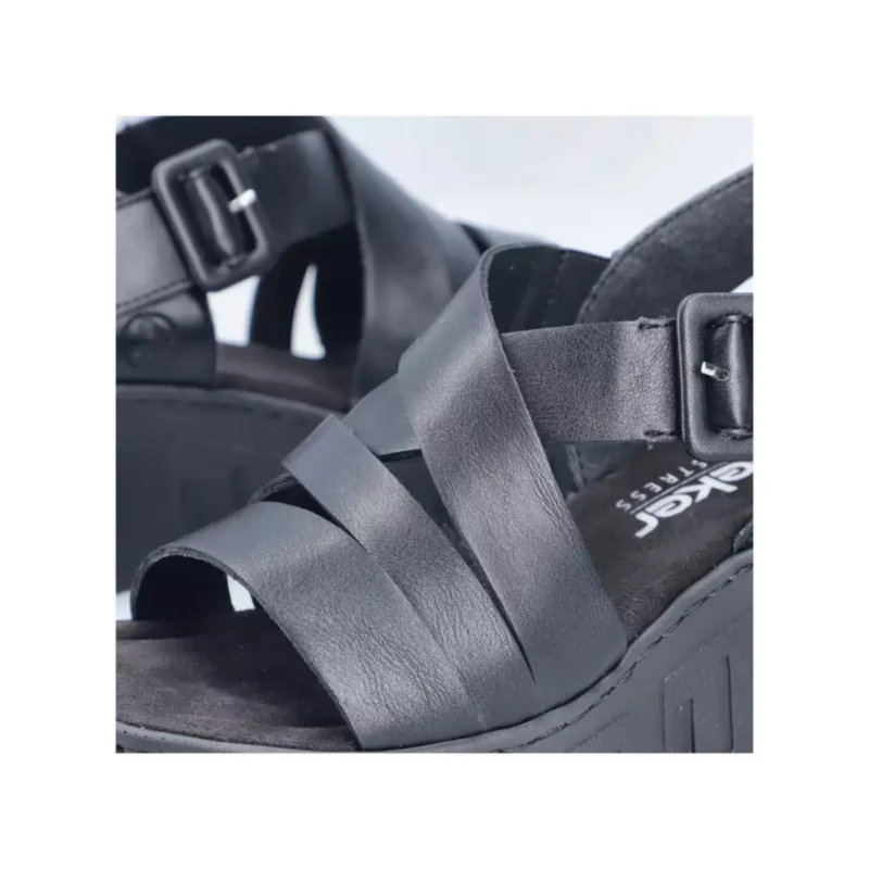 SANDAŁY RIEKER 68063/00 SCHWARZ - obrazek 2