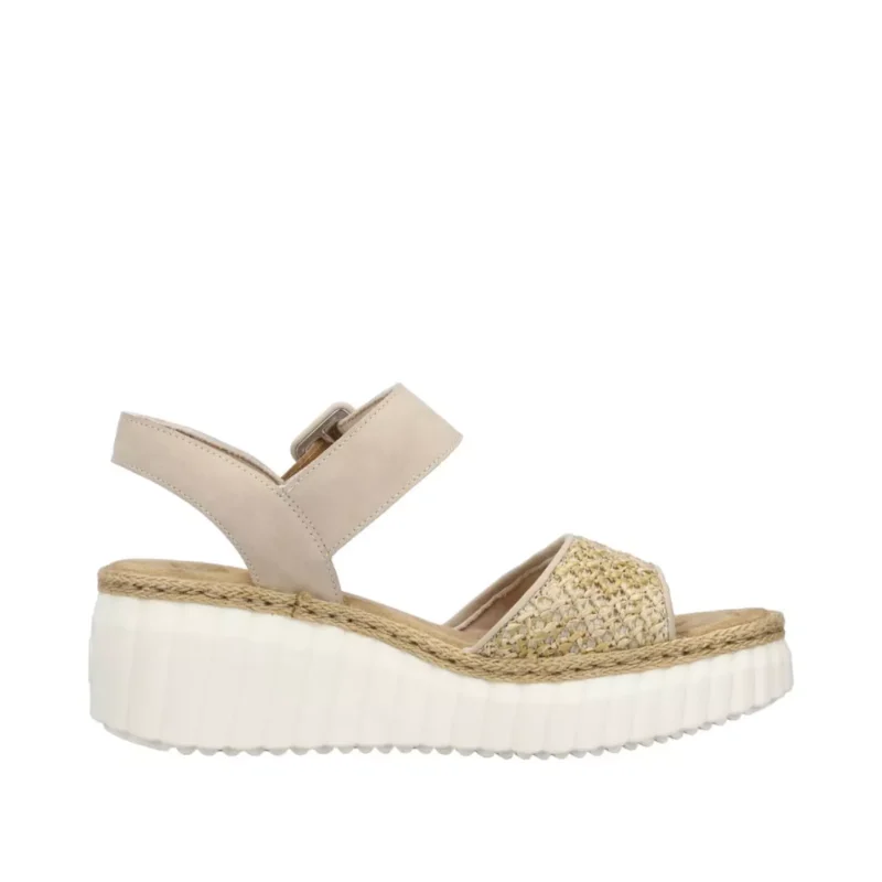 SANDAŁY RIEKER 69176/62 BEIGE - obrazek 10
