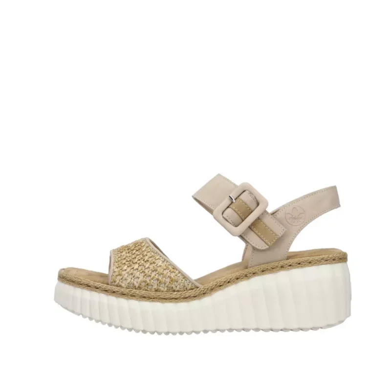 SANDAŁY RIEKER 69176/62 BEIGE - obrazek 7