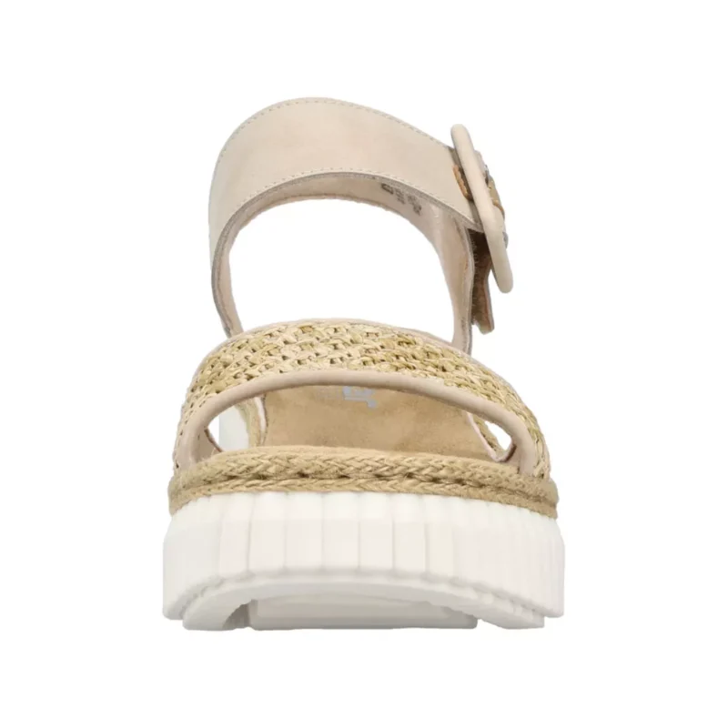 SANDAŁY RIEKER 69176/62 BEIGE - obrazek 6