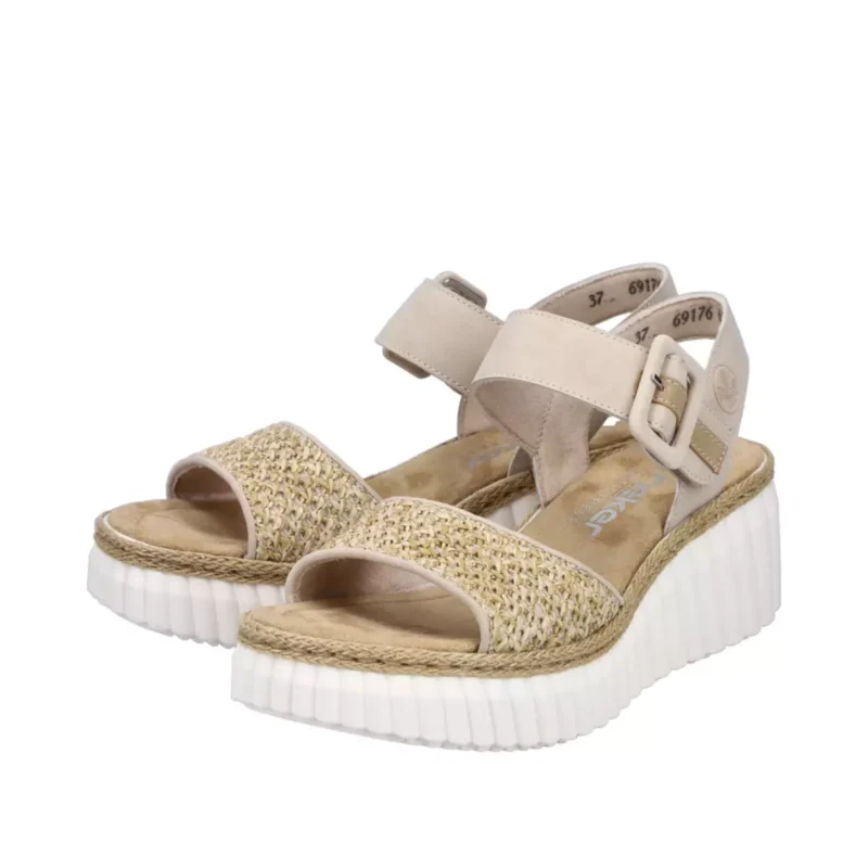 SANDAŁY RIEKER 69176/62 BEIGE - obrazek 4