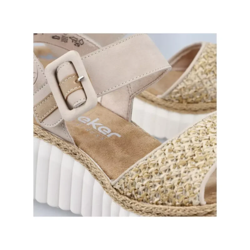 SANDAŁY RIEKER 69176/62 BEIGE - obrazek 2