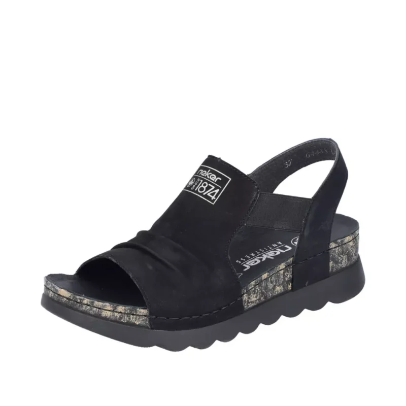 SANDAŁY RIEKER 64463/01 SCHWARZ - obrazek 11