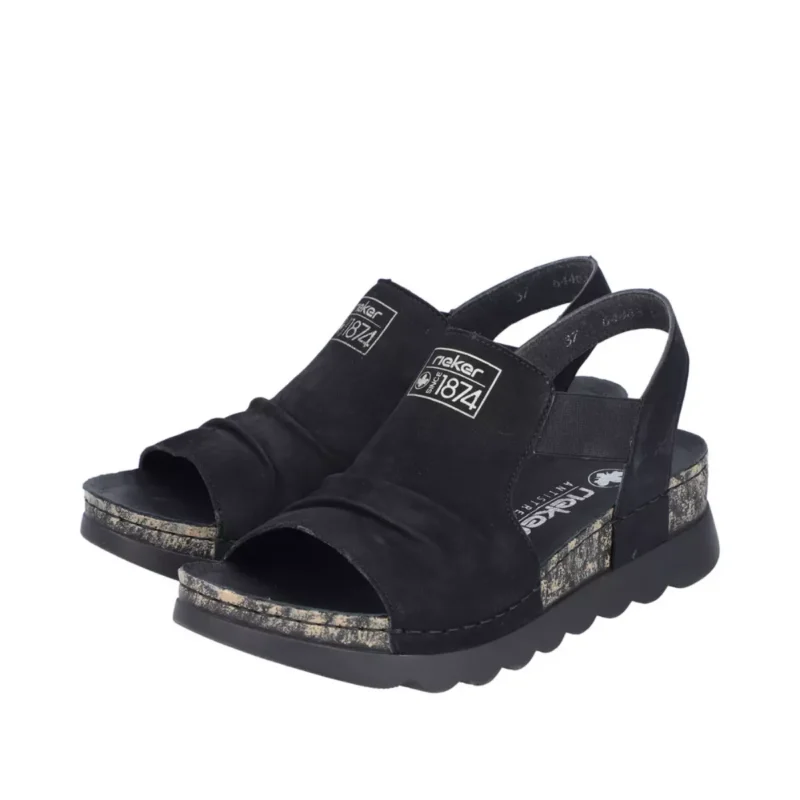 SANDAŁY RIEKER 64463/01 SCHWARZ - obrazek 4