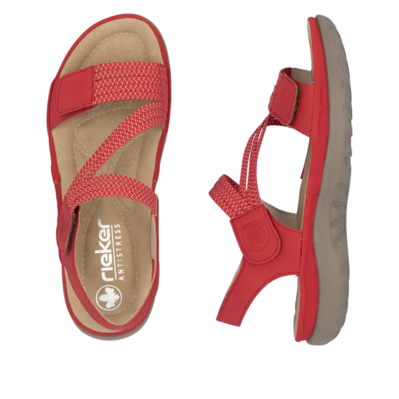 SANDAŁY RIEKER 64870/33 ROT - obrazek 3
