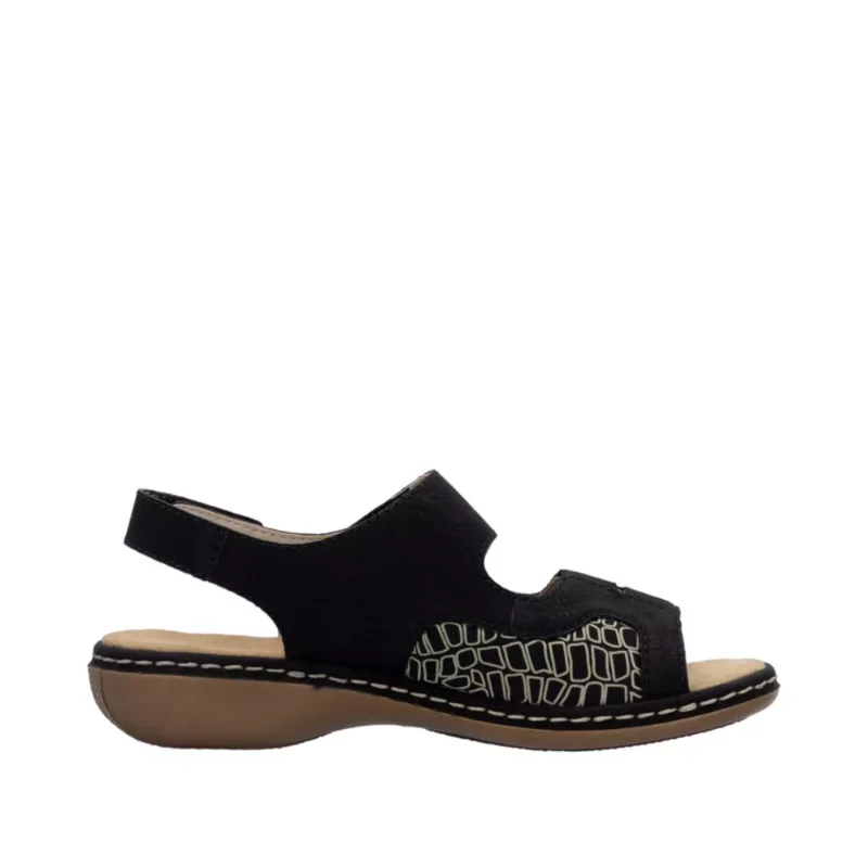 SANDAŁY RIEKER 65989/01 SCHWARZ - obrazek 10