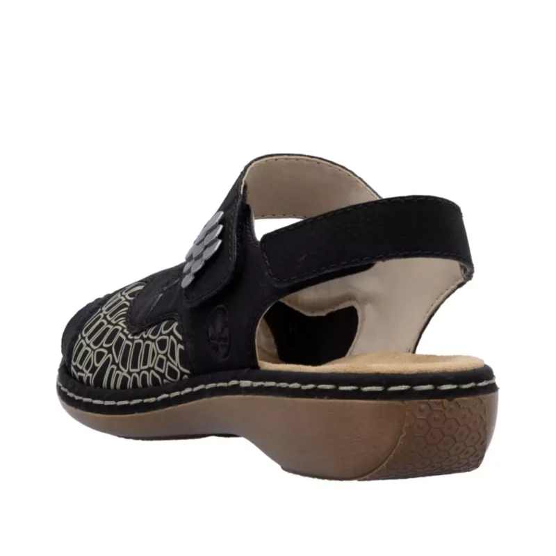 SANDAŁY RIEKER 65989/01 SCHWARZ - obrazek 9