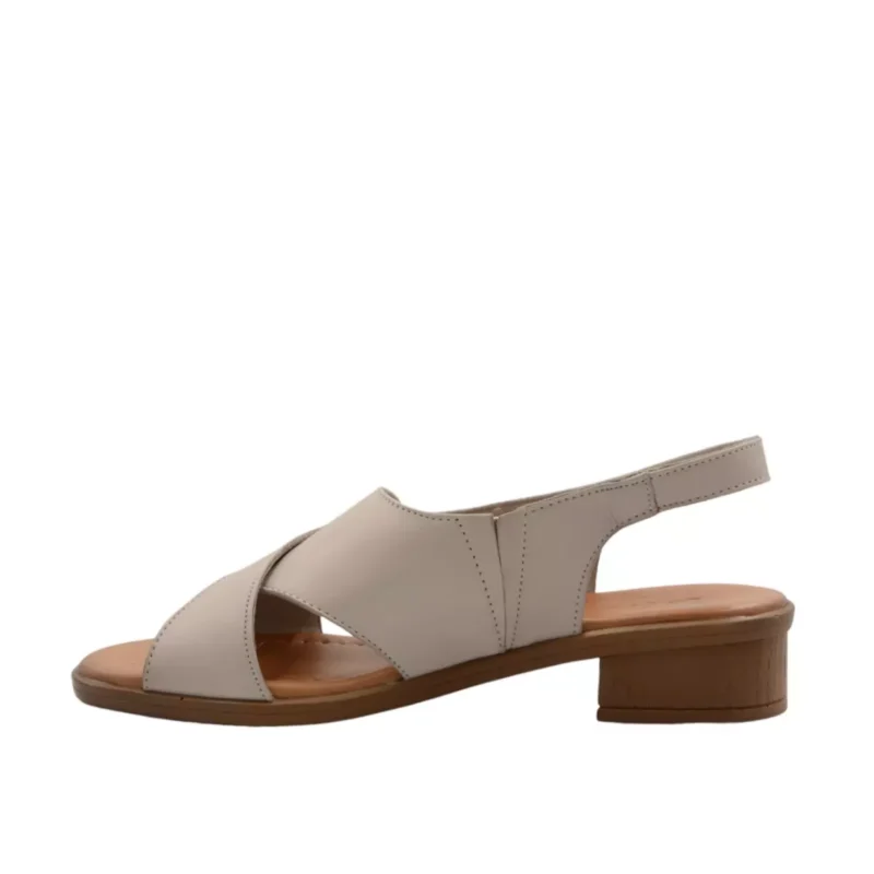 SANDAŁY LA STRADA 151355 SILVER GREY - obrazek 4