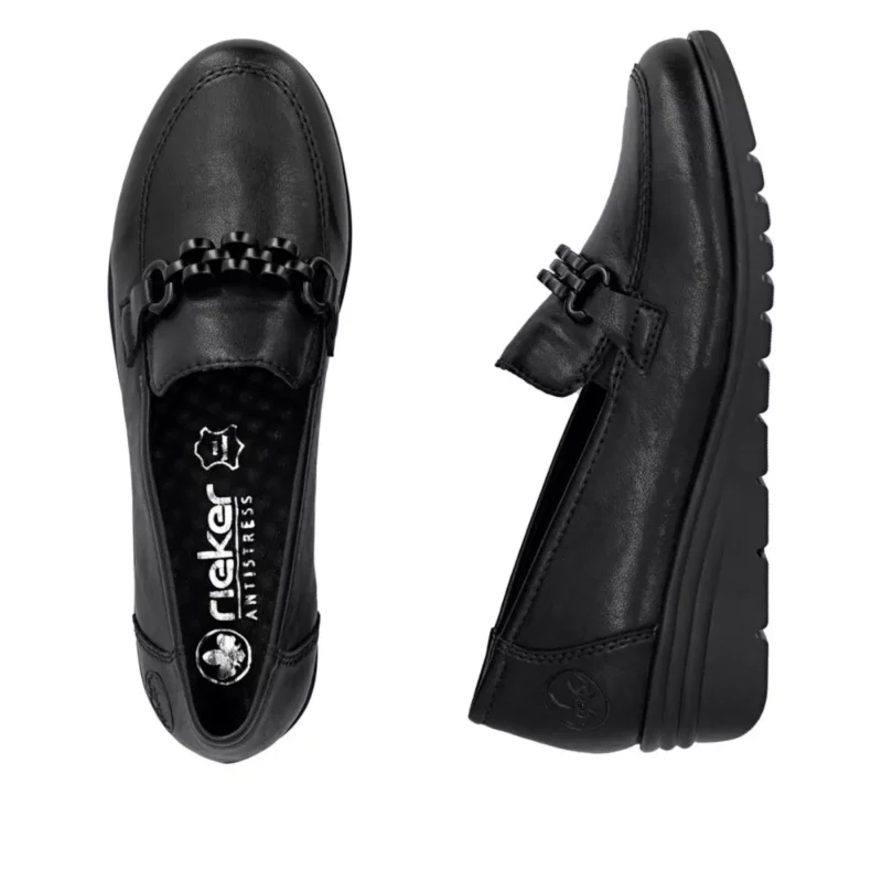 MOKASYNY RIEKER L5361/00 SCHWARZ - obrazek 3