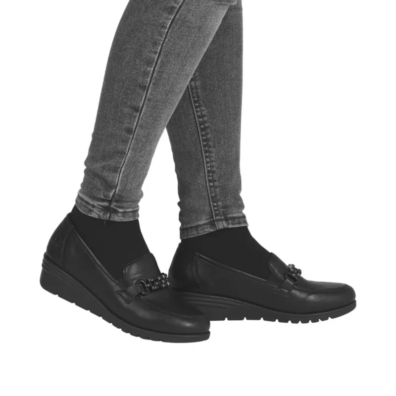 MOKASYNY RIEKER L5361/00 SCHWARZ - obrazek 2
