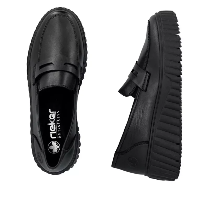 MOKASYNY RIEKER N2562/00 SCHWARZ - obrazek 3