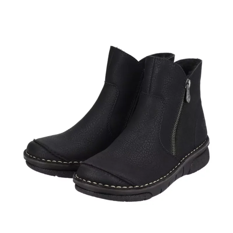 BOTKI RIEKER 73357/00 SCHWARZ - obrazek 4