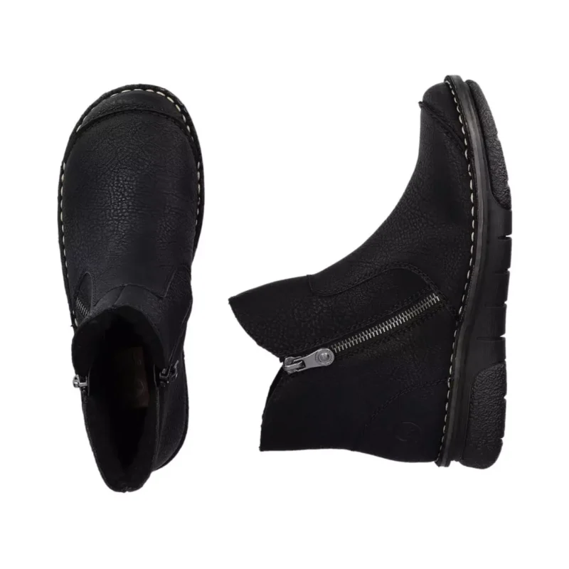 BOTKI RIEKER 73357/00 SCHWARZ - obrazek 3