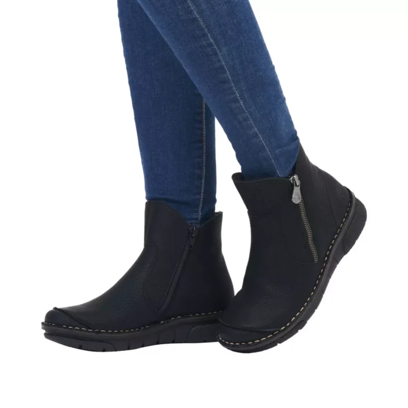 BOTKI RIEKER 73357/00 SCHWARZ - obrazek 2