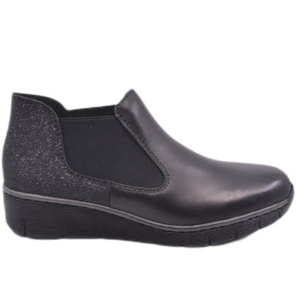 BOTKI RIEKER 53790/00 SCHWARZ - obrazek 3