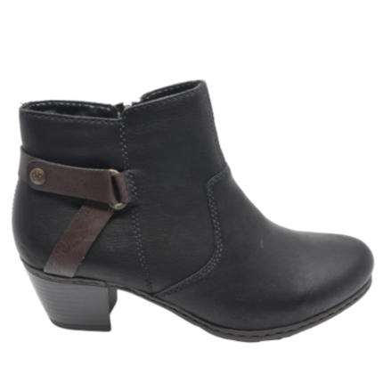 BOTKI RIEKER Y2161/02 BLACK KOMBI - obrazek 3