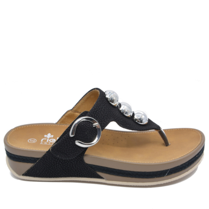 KLAPKI RIEKER V1490/00 SCHWARZ - obrazek 3