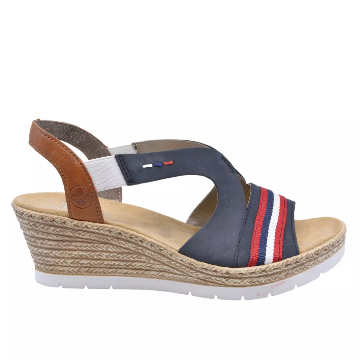 SANDAŁY RIEKER 619S6/14 BLAU KOMBI - obrazek 6