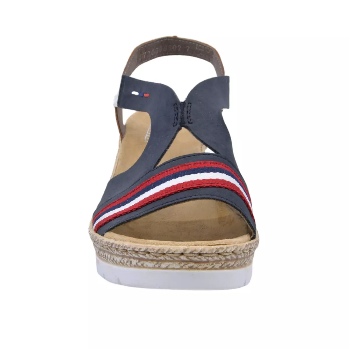 SANDAŁY RIEKER 619S6/14 BLAU KOMBI - obrazek 4