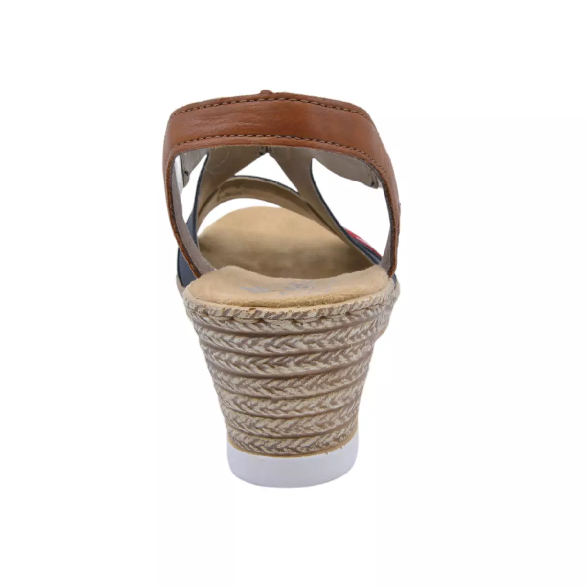 SANDAŁY RIEKER 619S6/14 BLAU KOMBI - obrazek 3