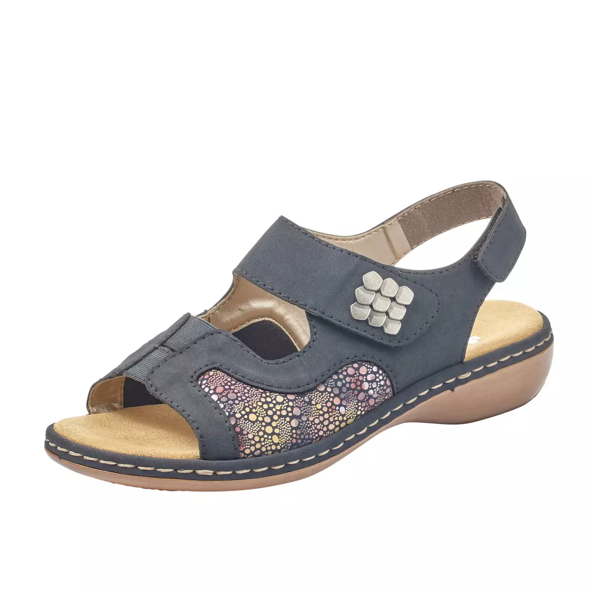 SANDAŁY RIEKER 65989/14 BLAU - obrazek 7