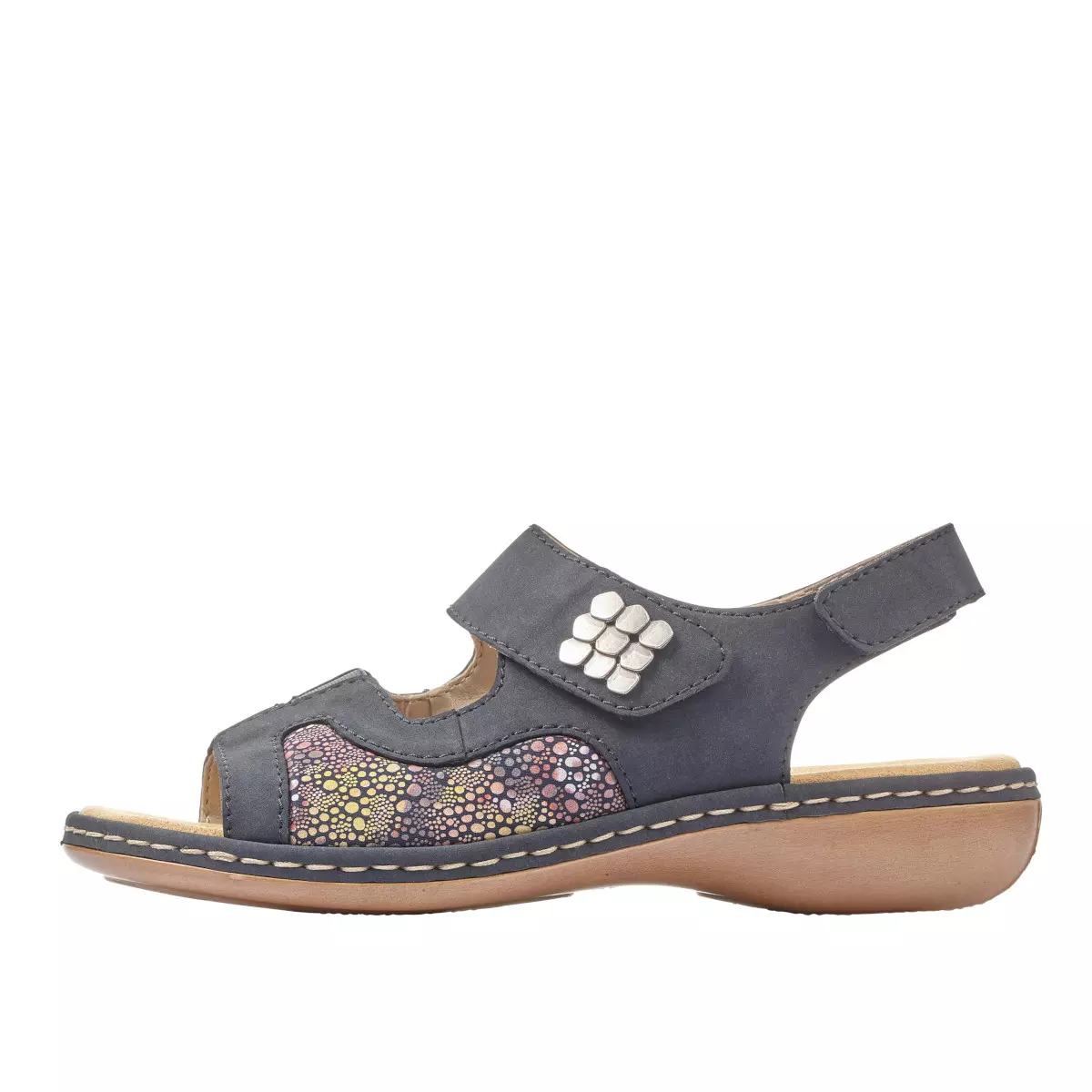 SANDAŁY RIEKER 65989/14 BLAU - obrazek 3