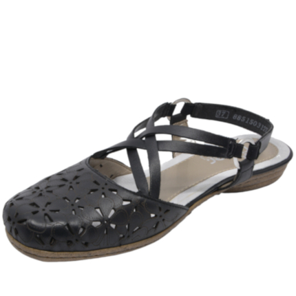 SANDAŁY RIEKER 53996/00 SCHWARZ - obrazek 2