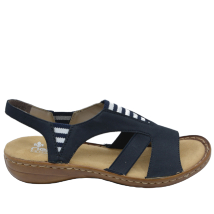 SANDAŁY RIEKER 608Y7/14 BLAU - obrazek 2